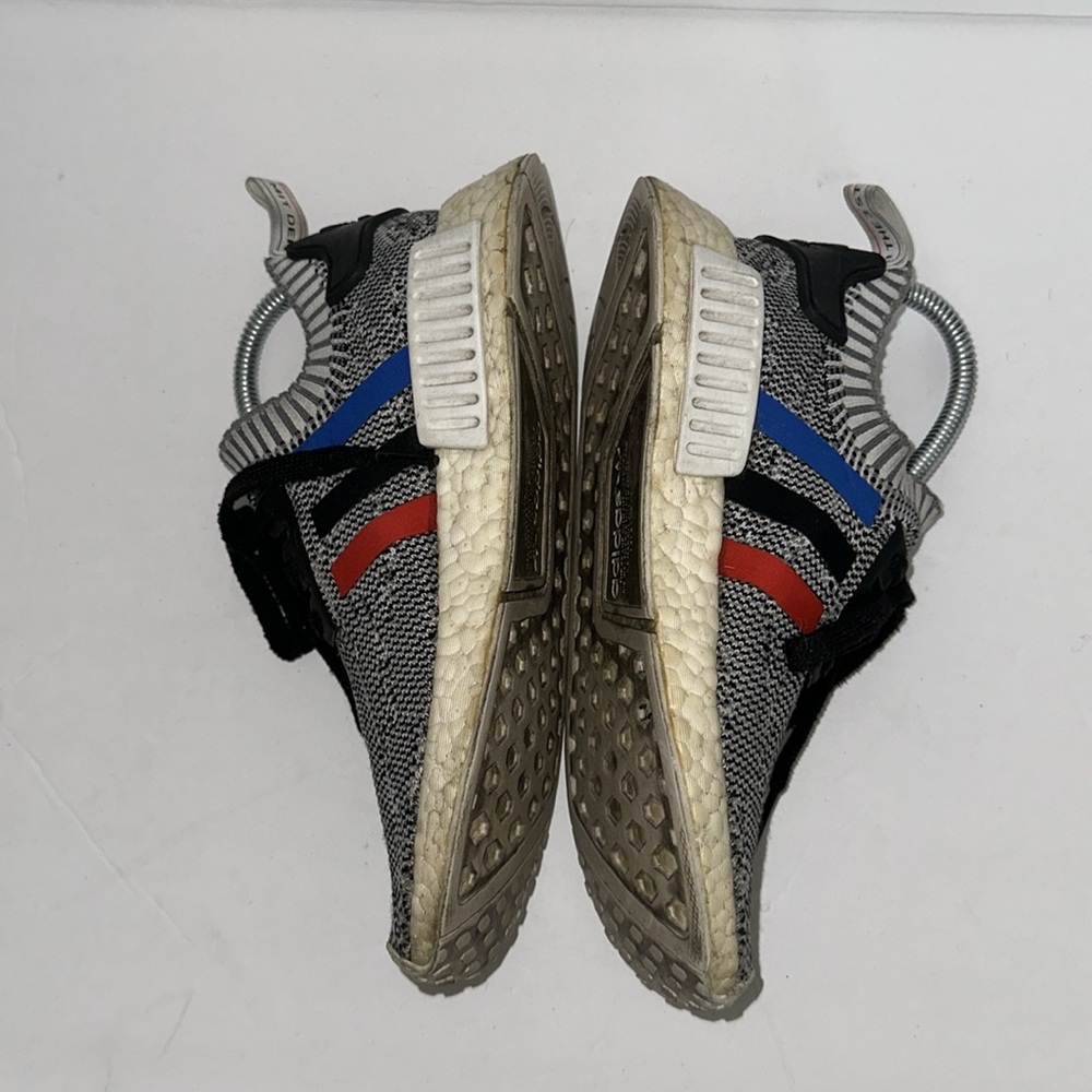 Adidas NMD R1 Tri Color Stripes White Grey Primeknit - Picture 6 of 8